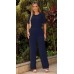 470181 - Conjunto de Alfaiataria Ramany Blusa / Calça :: Azul Marinho